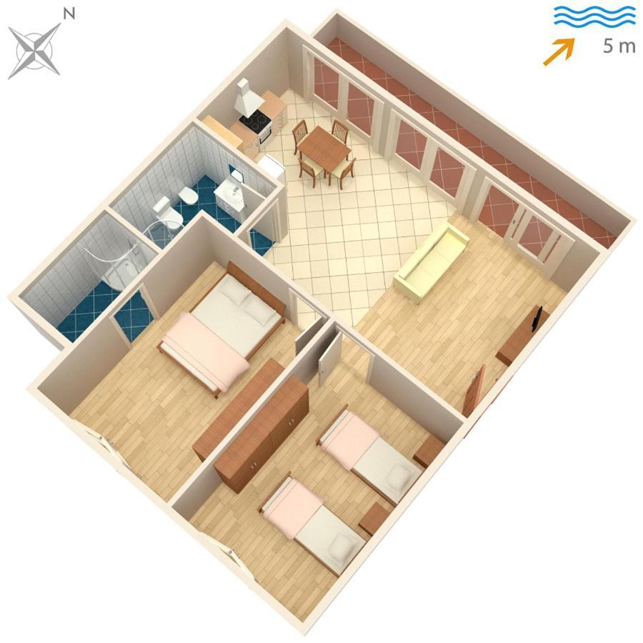 Apartments By The Sea Tkon, Pasman - 686 外观 照片